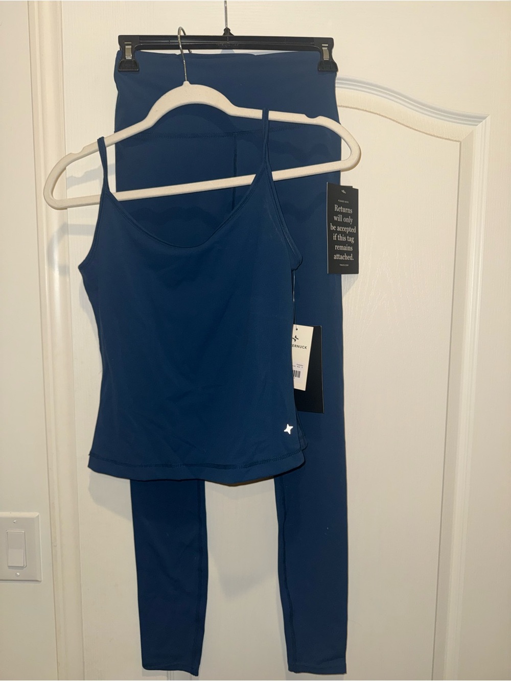 Tuckernuck Navy Blue Tank Top and Leggings Set